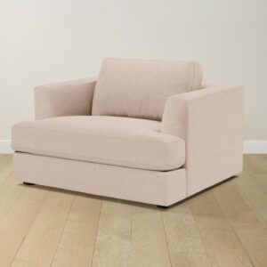 The Varick Chair-and-a-Half - Heritage Belgian Linen Petal