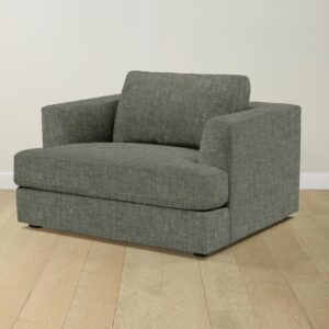 The Varick Chair-and-a-Half - Heritage Belgian Linen Thyme