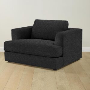 The Varick Chair-and-a-Half - Italian Bouclé Storm