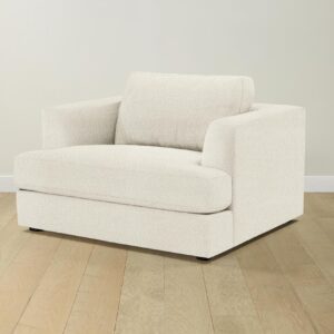 The Varick Chair-and-a-Half - Italian Bouclé White