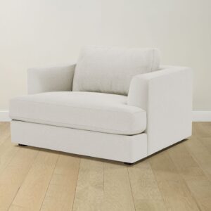 The Varick Chair-and-a-Half - Italian Brushed Wool Vanilla