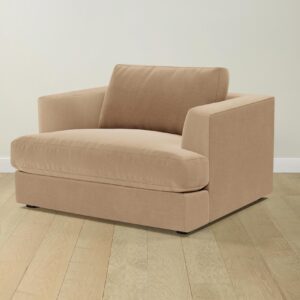 The Varick Chair-and-a-Half - Mohair Almond