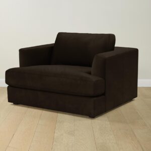 The Varick Chair-and-a-Half - Nubuck Leather Espresso