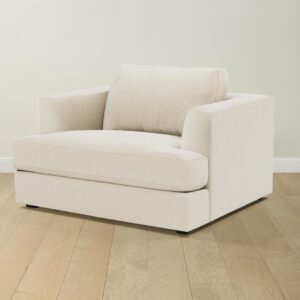 The Varick Chair-and-a-Half - Performance Linen Weave Prairie