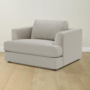 The Varick Chair-and-a-Half - Performance Textured Linen Flax