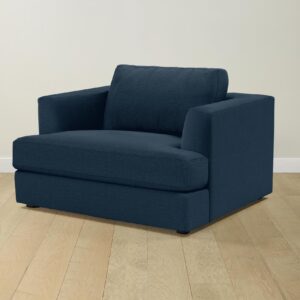 The Varick Chair-and-a-Half - Performance Linen Weave Bay