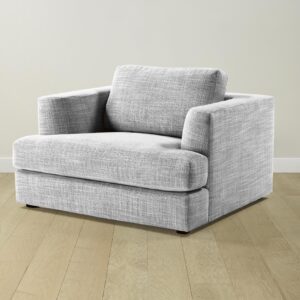 The Varick Chair-and-a-Half - Performance Textured Tweed Alpine
