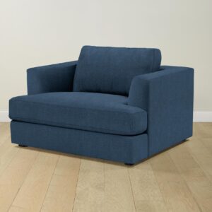 The Varick Chair-and-a-Half - Performance Tweed Denim