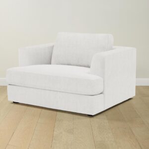 The Varick Chair-and-a-Half - Performance Tweed Salt