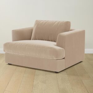 The Varick Chair-and-a-Half - Performance Velvet Taupe