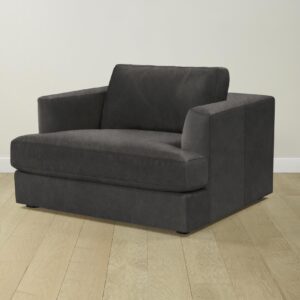 The Varick Chair-and-a-Half - Tuscan Leather Seal