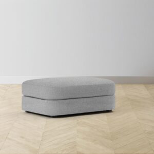 The Varick Ottoman - Italian Bouclé Waterfall