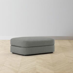 The Varick Ottoman - Merino Granite