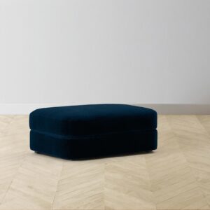 The Varick Ottoman - Mohair Admiral