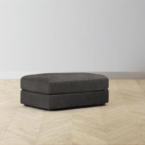 The Varick Ottoman - Tuscan Leather Seal