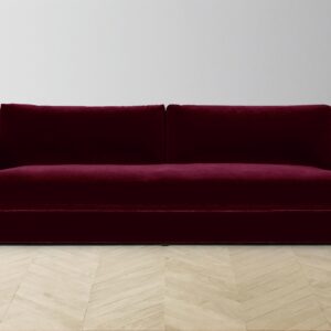 The Varick Sectional - Mohair Crimson