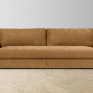 The Varick Sectional - Nubuck Leather Saddle