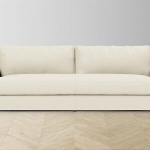 The Varick Sofa - Pebbled Leather Swan