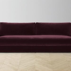 The Varick Sectional - Performance Velvet Merlot