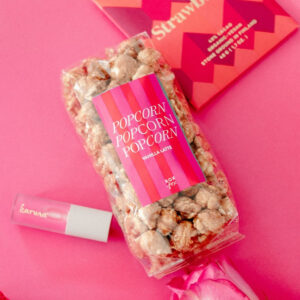 vday25_hotpinks-7_cropped_720.jpg Large Vanilla Latte Popcorn Hot Pink Stripe