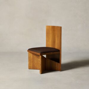 The Venice Chair - Italian Brushed Wool Cocoa