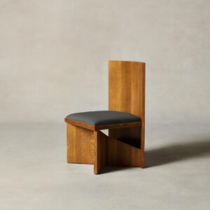 The Venice Chair - Pebbled Leather Ash