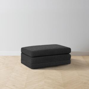 The Warren Ottoman - Italian Bouclé Storm