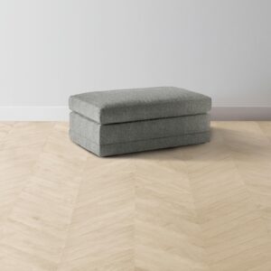The Warren Ottoman - Merino Granite
