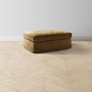 The Warren Ottoman - Performance Velvet Cider