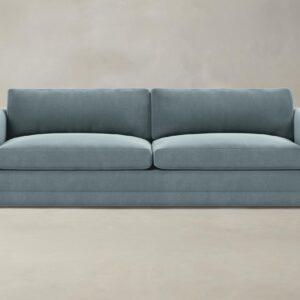 The Warren Sectional - Mohair Slate Blue
