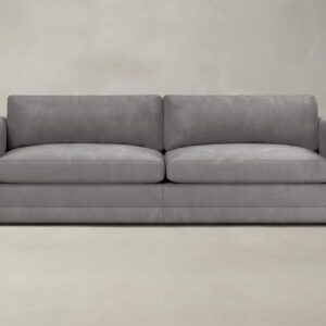The Warren Sectional - Nubuck Leather Asphalt