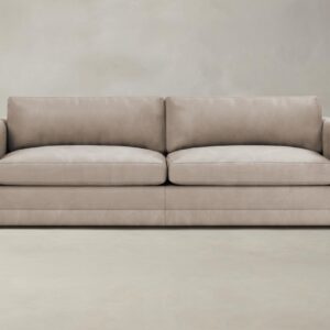 The Warren Sectional - Nubuck Leather Fawn