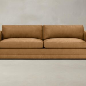 The Warren Sectional - Nubuck Leather Saddle