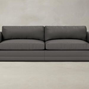 The Warren Sofa - Pebbled Leather Ash