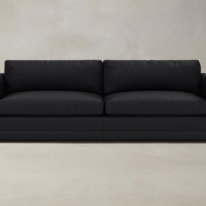 The Warren Sectional - Pebbled Leather Ink