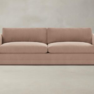 The Warren Sectional - Performance Velvet Dusty Rose