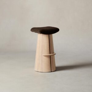 The Weston Bar & Counter Stool - Mohair Chocolate