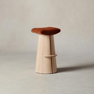 The Weston Bar & Counter Stool - Mohair Spice