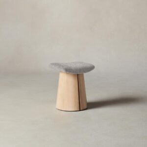 The Weston Stool - Heritage Belgian Linen Agate