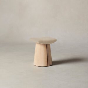 The Weston Stool - Heritage Belgian Linen Husk