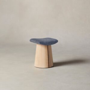 The Weston Stool - Heritage Belgian Linen Lake