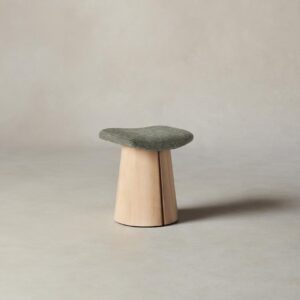 The Weston Stool - Heritage Belgian Linen Thyme