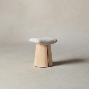 The Weston Stool - Italian Bouclé Fossil