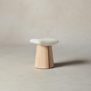 The Weston Stool - Italian Bouclé White