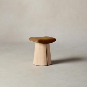 The Weston Stool - Mohair Brown Sugar