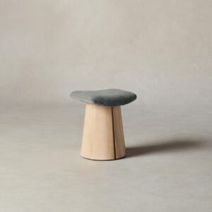 The Weston Stool - Mohair Fog