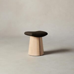 The Weston Stool - Nubuck Leather Espresso