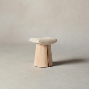 The Weston Stool - Tuscan Leather Bisque
