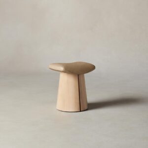 The Weston Stool - Tuscan Leather Camel