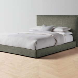 The Wythe Bed - Heritage Belgian Linen Thyme